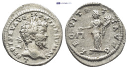 Septimius Severus (193-211 AD). AR Denarius (19mm, 2.6 g), Laodicea ad Mare, 198-202 AD. Obv. L SEPT SEV AVG IMP XI PART MAX, Laureate head right. Rev...