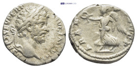 Septimius Severus (AD 193-211). AR denarius (17mm, 3.2 g). Rome, AD 196-197. L SEPT SEV PERT-AVG IMP VIII, laureate head of Septimius Severus right / ...