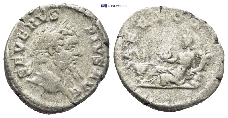 Septimius Severus AD 193-211. Rome Denarius AR (19mm, 3.3 g)
SEVERVS PIVS AVG, ...