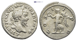 Septimius Severus, 193 - 211 AD Silver Denarius, Laodicea Mint, (19mm, 3.3 g) Obverse: L SEPT SEV AVG IMP XI PART MAX, Laureate head of Septimius righ...