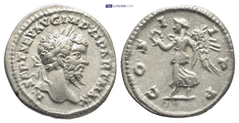 Septimius Severus, 193 - 211 AD Silver Denarius, Laodicea Mint, (19mm, 3.6 g) Ob...