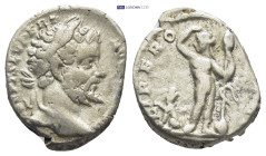 Septimius Severus. A.D. 193-211. AR denarius (17mm, 3.1 g). Rome mint, struck A.D. 194. L SEPT SEV PERT AVG IMP III, laureate head right / LIBERO PATR...
