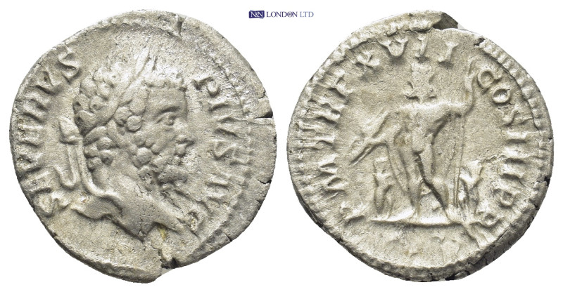 Septimius Severus. A.D. 193-211. AR denarius (19mm, 2.9 g). Rome mint, A.D. 209....