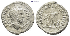 Septimius Severus. A.D. 193-211. AR denarius (19mm, 2.9 g). Rome mint, A.D. 209. SEVERVS PIVS AVG, laureate head of Septimius Severus right / P M TR P...