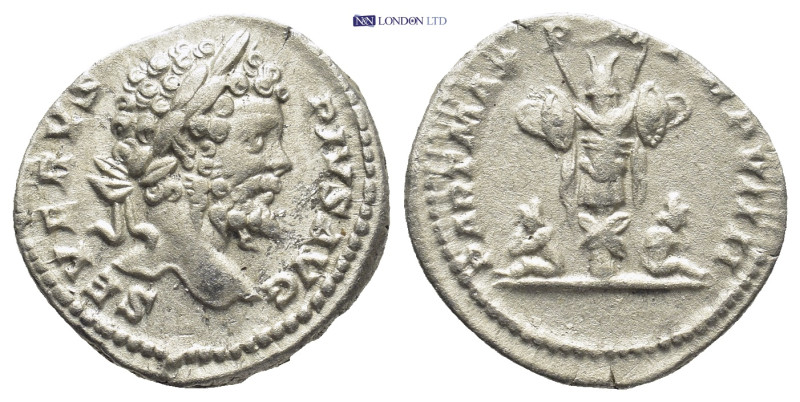 Septimius Severus. Denarius. (18mm, 3.6 g) 201 AD. Rome. Anv.: SEVERVS PIVS AVG,...