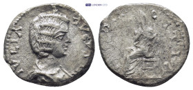 Julia Domna (Augusta, 193-217) AR denarius, (17mm, 3.3 g) Rome, under Septimius Severus and Caracalla, ca. 207-211.
Obv: IVLIA AVGVSTA, draped bust of...