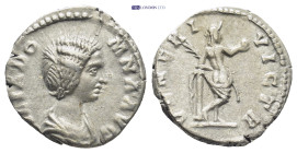Julia Domna Augusta (194-217) AR denarius (17mm, 2.8) Rome Obv: IVLIA DOMNA AVG: Bust of Julia Domna, hair waved and coiled at back, draped, right Rev...