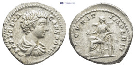 Geta, as Caesar, 198-209. Denarius (Silver, 19mm, 3.2 g), Rome, 200-202. P SEPT GETA CAES PONT Bare-headed, draped and cuirassed bust of Geta to right...