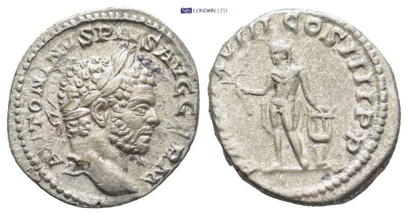 CARACALLA (198-217). Denarius. (18mm, 3.6 g) Rome. Obv: ANTONINVS PIVS AVG GERM....