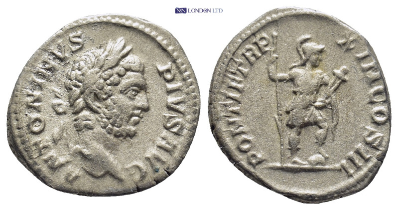 Caracalla (AD 198–217). Silver denarius (19mm, 2.9 g). AD 209. ANTONINVS PIVS AV...