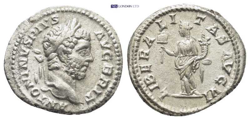 Caracalla, (A.D. 198-217), silver denarius, issued 210-213, Rome mint, (19mm, 3....