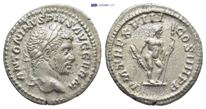 Caracalla; 198-217 AD, Rome, 215 AD, Denarius, (19mm, 3.2 g) Obv: ANTONINVS PIVS...