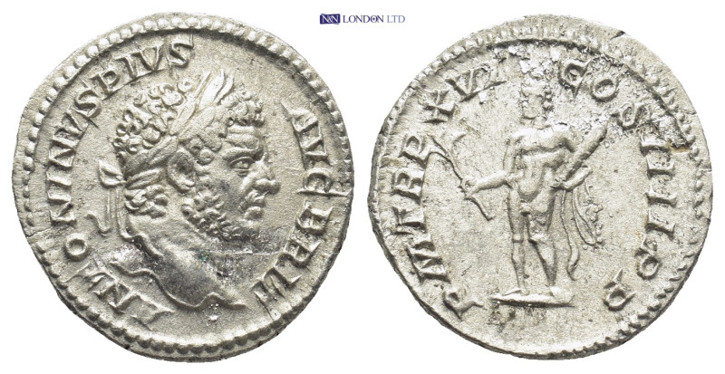 Caracalla. Silver Denarius (18mm, 2.7 g), AD 198-217. Rome, AD 213. ANTONINVS PI...