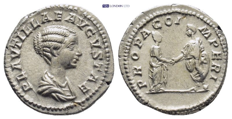 Plautilla. Augusta, A.D. 202-205. AR denarius (19mm, 3.4 g). Rome, under Septimi...