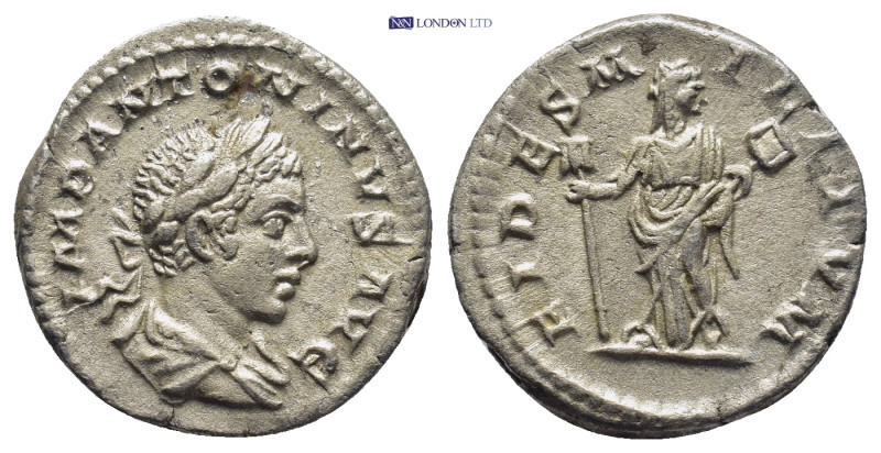 Elagabal Rome, 219-220 AD. AR denarius, (18mm, 2.8 g). IMP ANTONINVS AVG laureat...