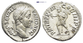 Severus Alexander; 222-235 AD, Rome, 229 AD, Denarius,(18mm, 3.3 g) Obv: IMP SEV ALE - XANDER AVG Bust laureate r., folds of cloak on front shoulder a...