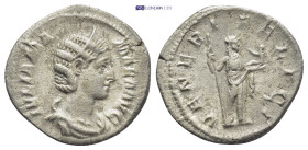 Julia Mamaea, Mother of Severus Alexander, 222-235AD, AR Denarius, (20mm, 2.9 g) 225-235AD, Bust of Julia Mamaea, diademed, draped, right, IVLIA MAMAE...
