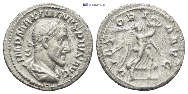 Maximinus AR Denarius. (20mm, 2.91 g) Rome, AD 235-238. IMP MAXIMINVS PIVS AVG, ...