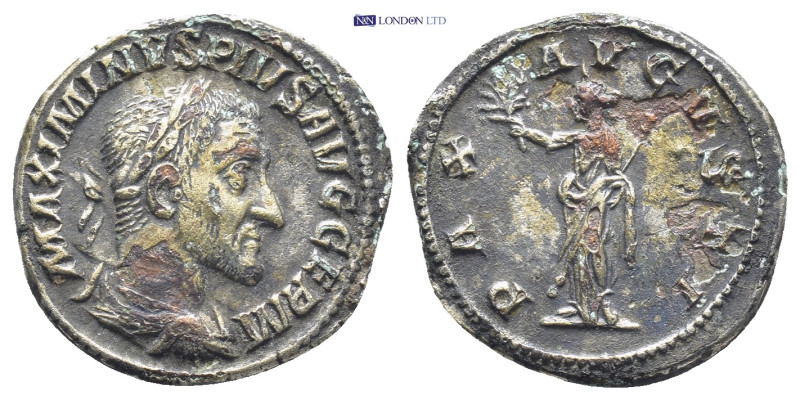 Maximinus I. (235-238 AD). AR Denarius (18mm, 2.2 g), Roma (Rome), 235-236 AD. O...