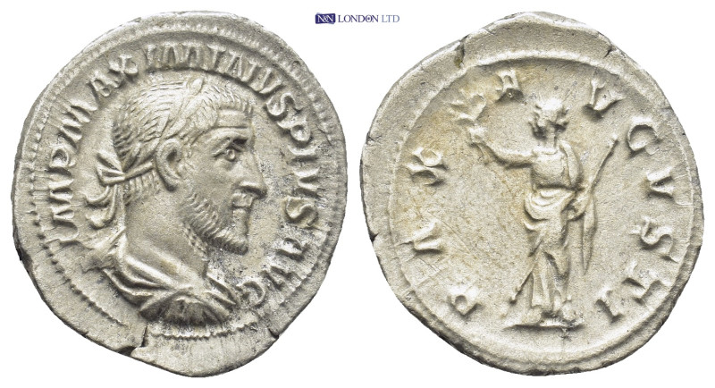 Maximinus I. (235-238 AD). AR Denarius (19mm, 2.8 g), Roma (Rome), 235-236 AD. O...