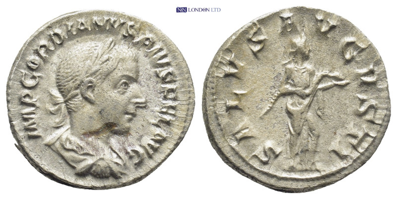 Gordian III (238-244 AD)(19mm, 3.7 g). Obv: IMP GORDIANVS PIVS FEL AVG. Laureate...