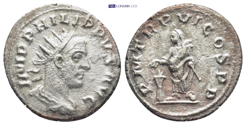 Philip I. AD 244-249. AR Antoninianus (22mm, 4.0 g). Antioch mint. 2nd series, 2...