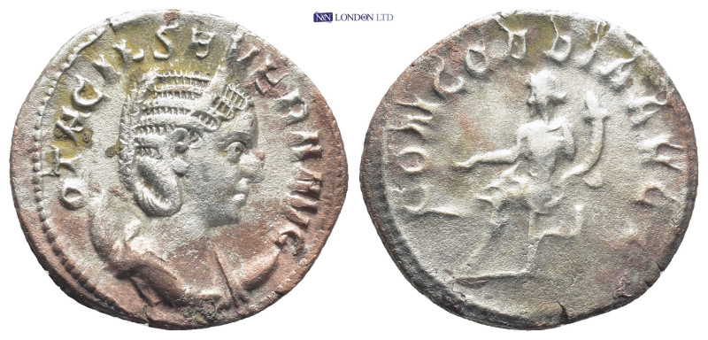 Otacilia Severa-Concordia Antoninianus (22mm, 3.3 g) 244-245 AD. Rome mint. Obv:...