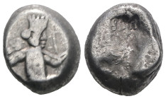 Lydia - Period of Artaxerxes-Darius III (ca. 450-330 BC) - AR Siglos
Weight 5,50 gr - Diameter 13 mm