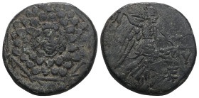 PONTOS, Amisos, struck under Mithradates VI, ca. 105-65 BC, AE.
Weight 6,09 gr - Diameter 19 mm