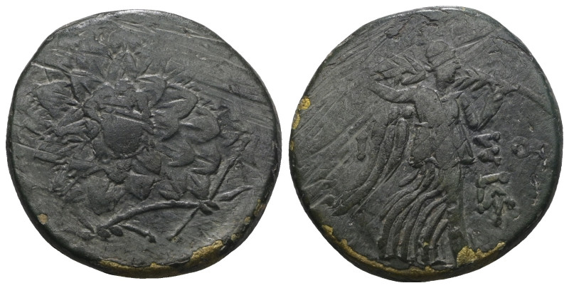 PONTOS, Amisos, struck under Mithradates VI, ca. 105-65 BC, AE.
Weight 7,45 gr ...