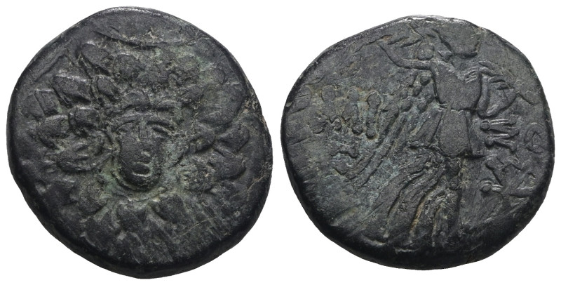 PONTOS, Amisos, struck under Mithradates VI, ca. 105-65 BC, AE.
Weight 6,44 gr ...