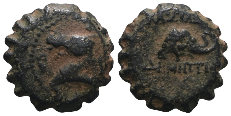 Greek bronze coin. Artificial Sandpatina. Weight 4,23 gr - Diameter 15 mm