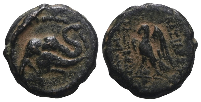 SELEUKID KINGS OF SYRIA. Alexander II Zabinas, 128-122 BC. AE, Apameia on the Or...