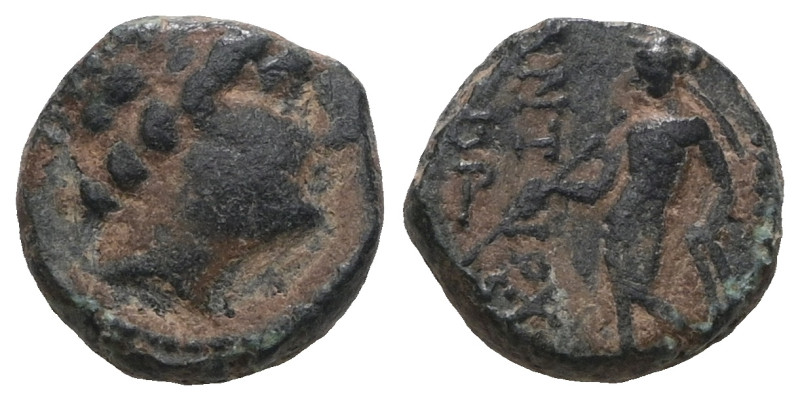 Greek bronze coin. Artificial Sandpatina. Weight 1,62 gr - Diameter 9 mm