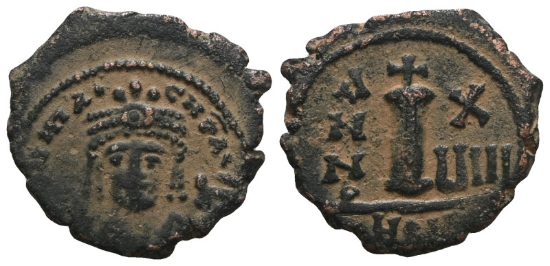 Byzantine bronze coin. Artificial sandpatina. Weight 2,82 gr - Diameter 17 mm