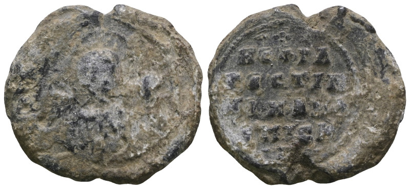 Byzantine seal. Weight 6,69 gr - Diameter 22 mm