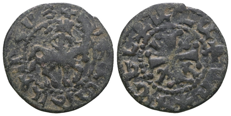 Medieval bronze coin. Weight 1,90 gr - Diameter 18 mm