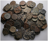 70 pieces of sandpatinated byzantine coins. Sold as seen no return.