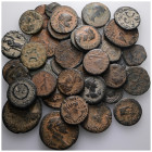 40 pieces of sandpatinated roman provincial coins. Sold as seen no return.