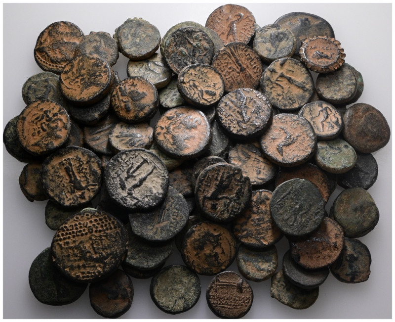 100 pieces of sandpatinated greek coins. Sold as seen no return.