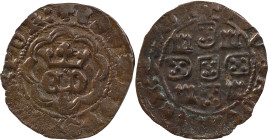 Portugal
D. Duarte I (1433-1438)
Black Real Lisbon
Legend obverse not cataloged: …POR:
AG: 02.06 1.78 g
About XF