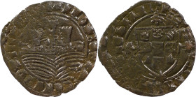 Portugal
D. Afonso V (1438-1481)
Ceitil Lisbon
Restrike above to black real of D. João I
AG: 06.06 2.12 g
XF