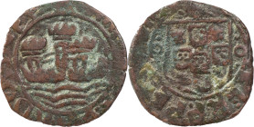 Portugal
D. Manuel I (1495-1521)
Ceitil Lisbon
Shield surronded by dots
AG: 02.10 2.40 g
Fine