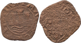 Portugal
D. João III (1521-1557)
Hibrid Ceitil
AG: NC / FM: 7.3.14 b 1.65 g VERY RARE
Fine
