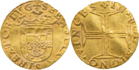 Portugal
D. Sebastião I (1557-1578)
500 reais Lisbon
Showing all the legend
AG: 57.14 3.81 g
Good XF