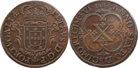 Portugal
D. Pedro Regent (1667-1683)
10 réis Lisbon 1683
AG: 40.01 14.06 g
XF