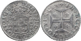 Portugal
D. Pedro II (1683-1706)
Half Cruzado Lisbon 1687
AG: 59.03 8.37 g
VF