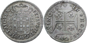 Portugal
D. Pedro II (1683-1706)
12 Vinténs Lisbon 1696
AG: 63.01 8.45 g
XF