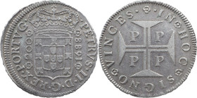 Portugal
D. Pedro II (1683-1706)
12 Vinténs Porto 1688
AG: 68.01 8.61 g
Good XF