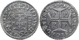 Portugal
D. Pedro II (1683-1706)
New Cruzado Porto 1689
AG: 81.01 17.22 g
Good XF